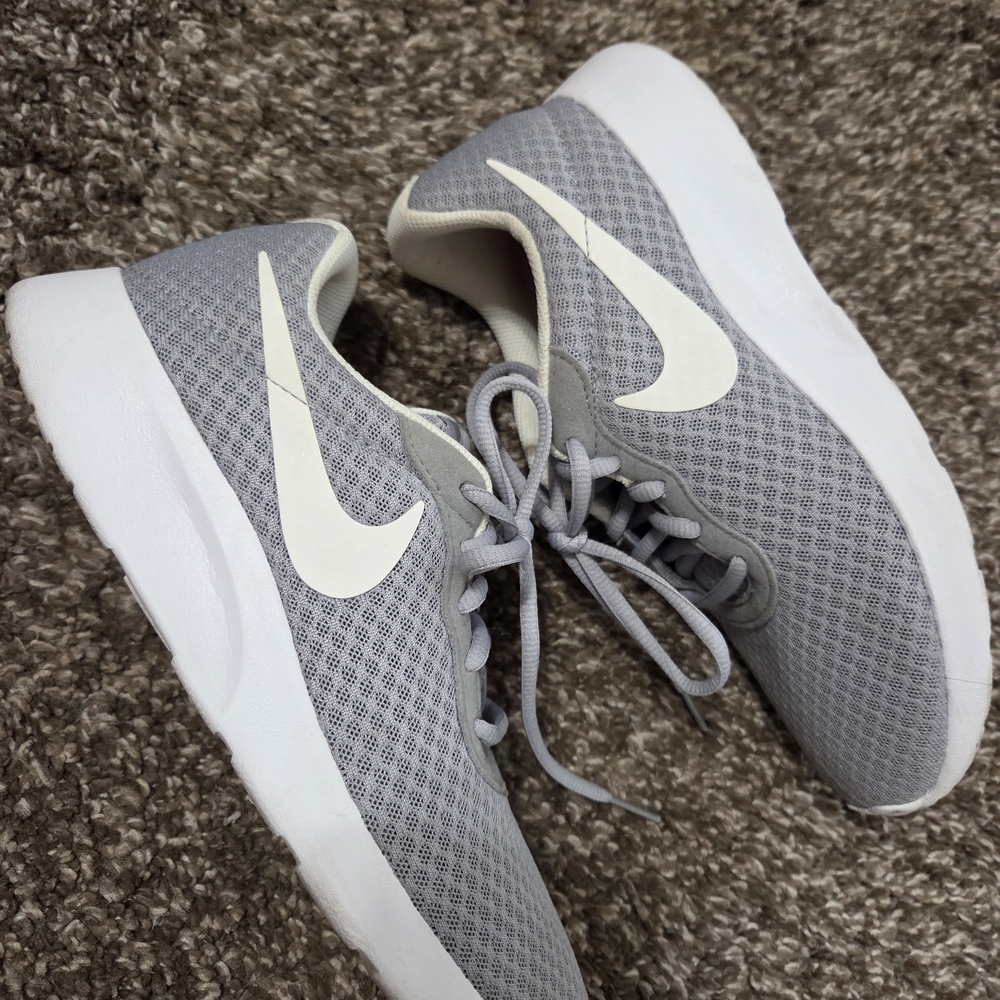 Nike Light Gray and White Running Shoes